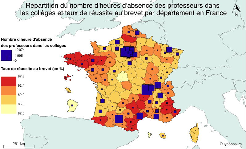 Nombre d'heures d'absences - nationale